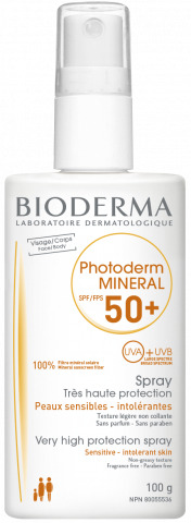 PHOTODERM MINERAL SPF50+ SPRAY 100 ML PROTEZIONE PELLE ATOPICA O ALLERGICA - Farmacia Mortise