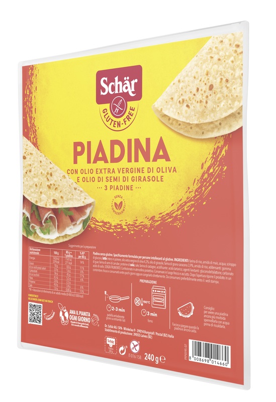 SCHAR PIADINA 3 PEZZI DA 80 G - Farmacia Mortise
