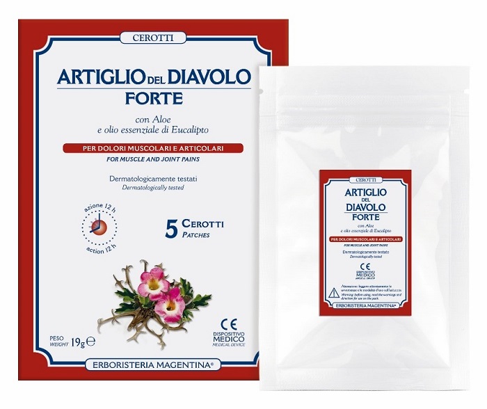 ARTIGLIO DEL DIAVOLO FORTE CEROTTO 5 PEZZI - Farmacia Mortise