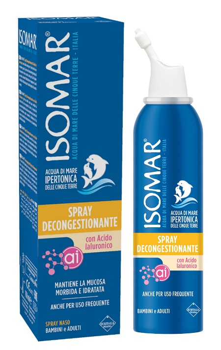 ISOMAR SPRAY DECONGESTIONANTE ACIDO IALURONICO 100 ML - Farmacia Mortise