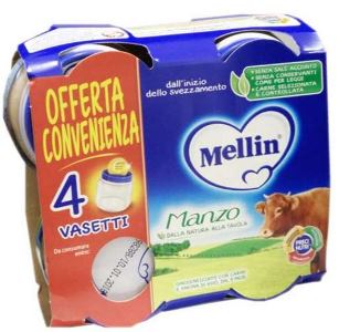 MELLIN OMOGENEIZZATO MANZO 4X80 G - Farmacia Mortise