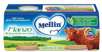 MELLIN OMOGENEIZZATO MANZO 2 X 80 G - Farmacia Mortise