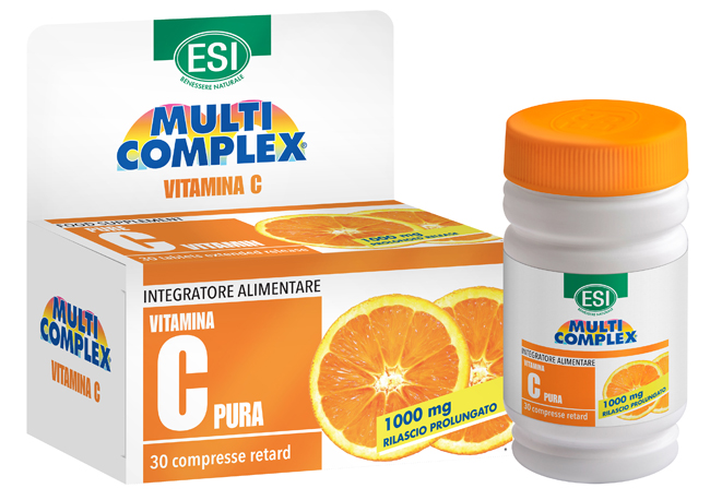 ESI MULTICOMPLEX VITAMINA C PURA 1000 MG RETARD 30 COMPRESSE - Farmacia Mortise