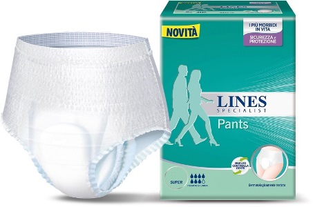 LINES SPECIALIST PANTS SUPER L A MUTANDINA 12 PEZZI FARMA - Farmacia Mortise