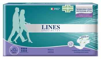LINES SPECIALIS PANNOLONE A MUTANDINA MAXI MEDIA FARMA 20 PEZZI - Farmacia Mortise