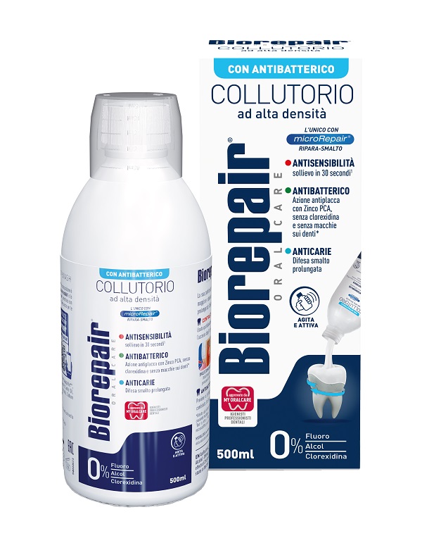 BIOREPAIR ORAL CARE COLLUTORIO ALTA INTENSITA' 3IN1 ANTISENSIBILITA', ANTIBATTERICO, ANTICARIE 500 ML - Farmacia Mortise