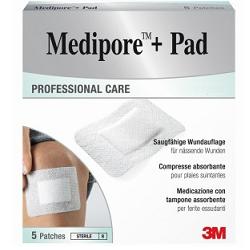 MEDICAZIONE MEDIPORE+PAD 10X20CM 5PEZZI - Farmacia Mortise