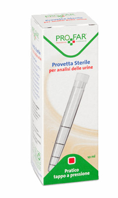 PROVETTA STERILE PER ANALISI DELLE URINE 10 ML PROFAR - Farmacia Mortise