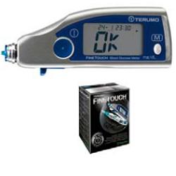 FINETOUCH KIT COMPOSTO DA 1 GLUCOMETRO + 25 DISCHI REATTIVI 1 DISPOSITIVO PUNGIDITO + 25 LANCETTE - Farmacia Mortise