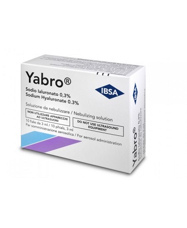 YABRO 10 FIALE 3ML ACIDO IALURONICO 0,3% SOLUZIONE PER NEBULIZZATORE - Farmacia Mortise