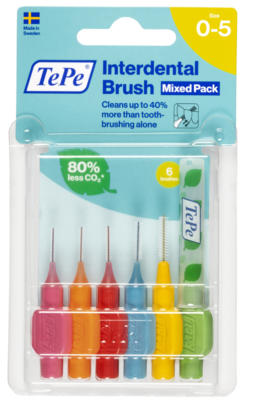 TEPE SCOVOLINI MISTI ROSA/VERDE 6 PEZZI - Farmacia Mortise