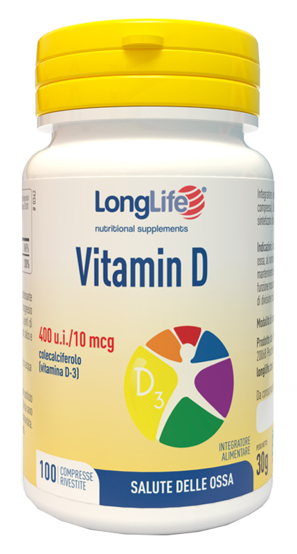 LONGLIFE VITAMIN D 400UI 100 COMPRESSE RIVESTITE - Farmacia Mortise