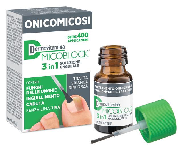 DERMOVITAMINA MICOBLOCK 3 IN 1 ONICOMICOSI SOLUZIONE UNGUEALE 7 ML - Farmacia Mortise