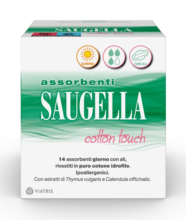 SAUGELLA COTTON TOUCH ASSORBENTI GIORNO 14 PEZZI TAGLIO PREZZO - Farmacia Mortise