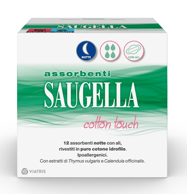 SAUGELLA COTTON TOUCH ASSORBENTI NOTTE 12 PEZZI TAGLIO PREZZO - Farmacia Mortise