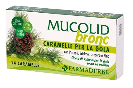 MUCOLID BRONC PROPOLI&PINO 24 CARAMELLE - Farmacia Mortise