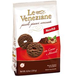 LE VENEZIANE BISCOTTI CACAO/NOCCIOLA 250 G - Farmacia Mortise