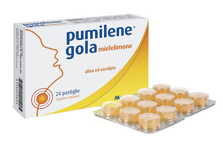 PUMILENE GOLA MIELE LIMONE 24 PASTIGLIE - Farmacia Mortise