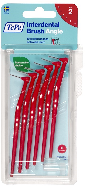 TEPE ANGLE SCOVOLINO ROSSO 0,5MM 6 PEZZI - Farmacia Mortise