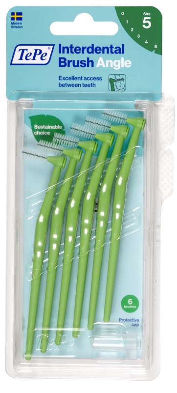 TEPE ANGLE SCOVOLINO VERDE 0,8MM 6 PEZZI - Farmacia Mortise