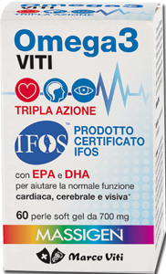 OMEGA3 VITI TRIPLA AZIONE 60 PERLE - Farmacia Mortise