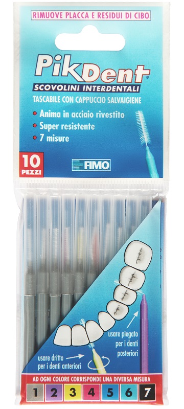 PIKDENT STUZZICOLINO 1 GRIGIO 10 PEZZI - Farmacia Mortise