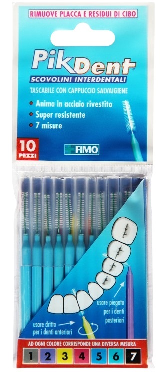 PIKDENT STUZZICOLINO 5 AZZURRO 10 PEZZI - Farmacia Mortise