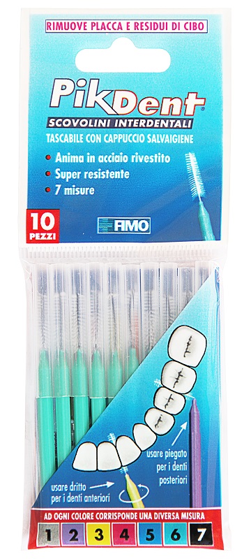 PIKDENT STUZZICOLINO 6 VERDE 10 PEZZI - Farmacia Mortise