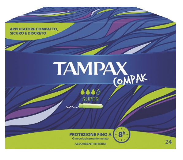 TAMPAX COMPAK SUPER 24 PEZZI - Farmacia Mortise