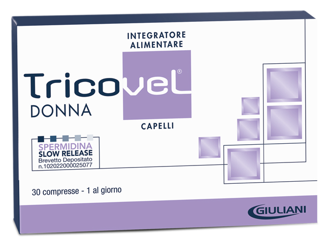 TRICOVEL DONNA INTEGRATORE ALIMENTARE CON NUTRIENTI SPECIFICI PER CAPELLI 30 COMPRESSE - Farmacia Mortise
