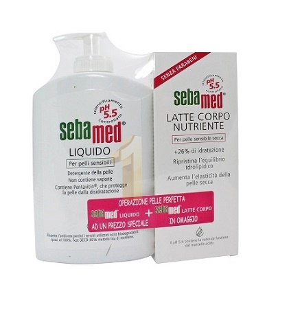 SEBAMED LIQUIDO 400ML+ LATTE CORPO 180 ML - Farmacia Mortise