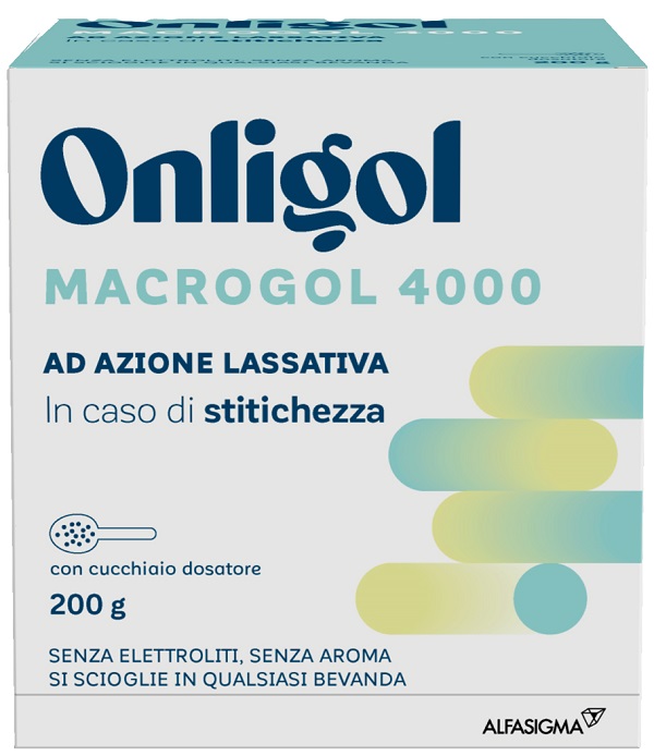 ONLIGOL MACROGOL 4000 200 G CON CUCCHIAINO DOSATORE SENZA ZUCCHERO - Farmacia Mortise