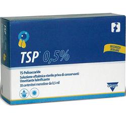 TSP 0,5% SOLUZIONE OFTALMICA UMETTANTE LUBRIFICANTE 30 FLACONCINI MONODOSE 0,5 ML - Farmacia Mortise