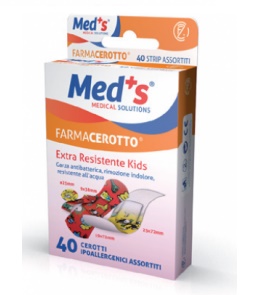 CEROTTO MEDS STRIP KIDS IPOALLERGENICO ASSORTITI 40 PEZZI - Farmacia Mortise