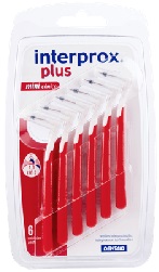 INTERPROX PLUS MINICONICO ROSSO 6 PEZZI - Farmacia Mortise