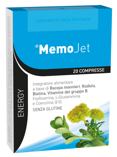 LABORATORIO DELLA FARMACIA MEMOJET 20 COMPRESSE 20 G LINEA ENERGY - Farmacia Mortise