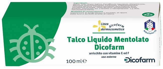 DICOFARM TALCO LIQUIDO MENTOLATO 100 ML - Farmacia Mortise