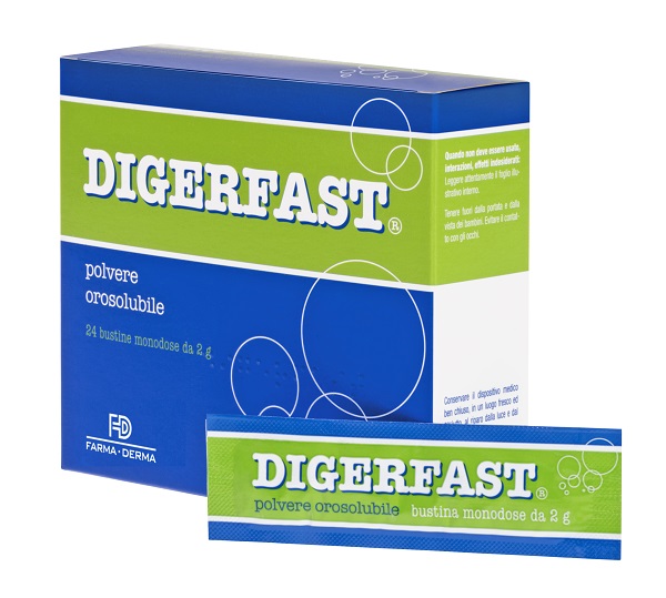 DIGERFAST POLVERE 24 BUSTINE MONODOSE 2 G - Farmacia Mortise