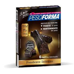 PESOFORMA BARRETTA DOUBLE DARK 6 PASTI 12 X 31 G - Farmacia Mortise