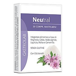 NEUTRAL 20 COMPRESSE MASTICABILI LINEA GASTROLAB - Farmacia Mortise