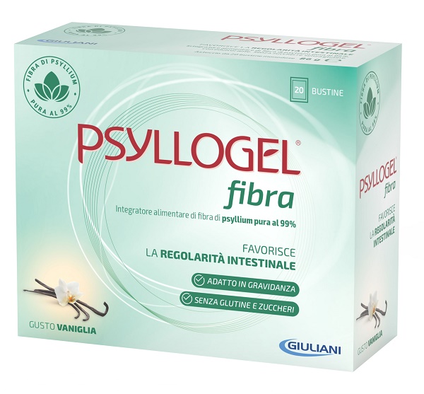 PSYLLOGEL FIBRA VANIGLIA 20 BUSTINE - Farmacia Mortise