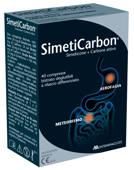 SIMETICARBON 40 COMPRESSE - Farmacia Mortise