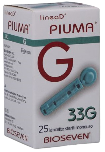 LANCETTE PUNGIDITO LINEA D PIUMA GAUGE 33 25 PEZZI - Farmacia Mortise
