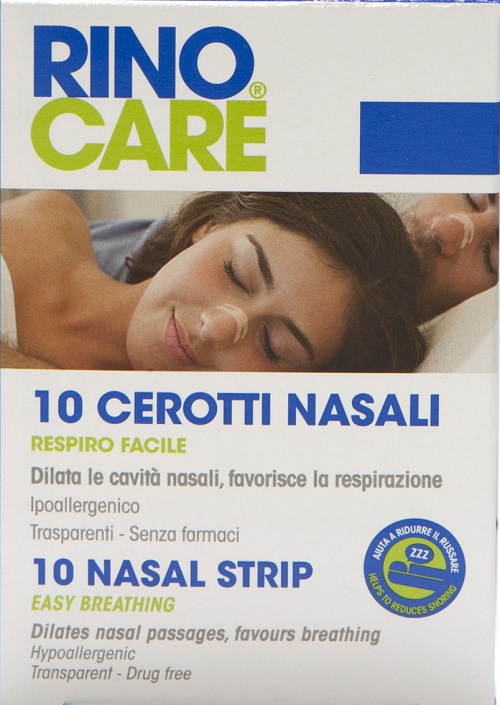 CEROTTI NASALI RINOCARE RESPIRO FACILE IPOALLERGENICI 10 PEZZI - Farmacia Mortise
