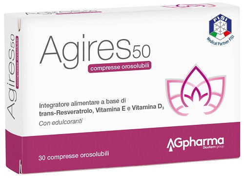 AGIRES 50 30 COMPRESSE OROSOLUBILI SCATOLA 5,4 G - Farmacia Mortise