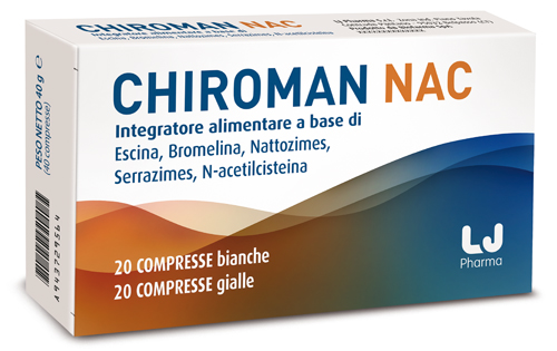 CHIROMAN NAC 20 COMPRESSE BIANCHE + 20 COMPRESSE GIALLE - Farmacia Mortise