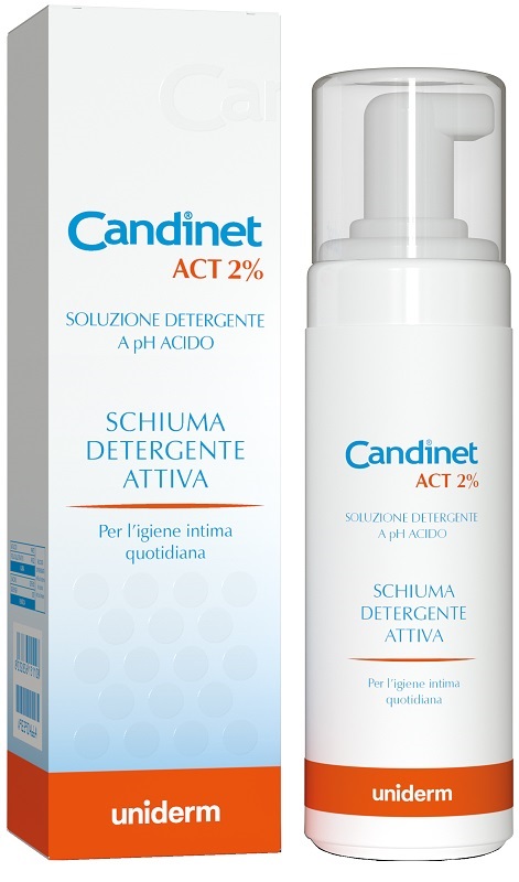 CANDINET ACT 2% SCHIUMA DETERGENTE ATTIVA 150 ML - Farmacia Mortise