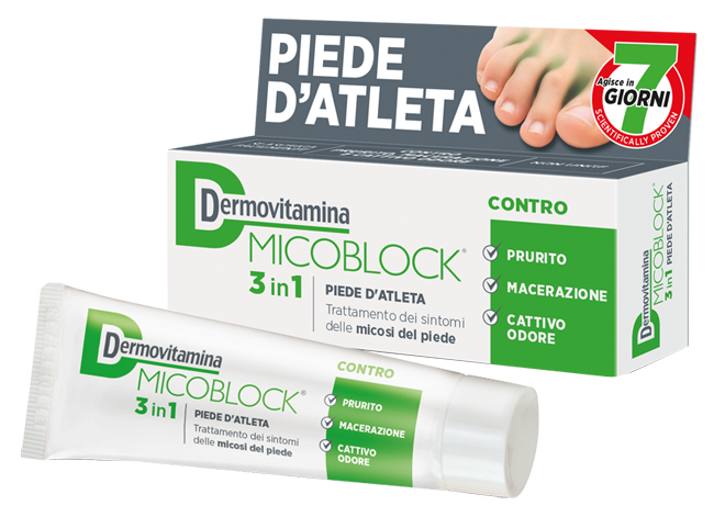DERMOVITAMINA MICOBLOCK 3 IN 1 PIEDE D'ATLETA 30 ML - Farmacia Mortise