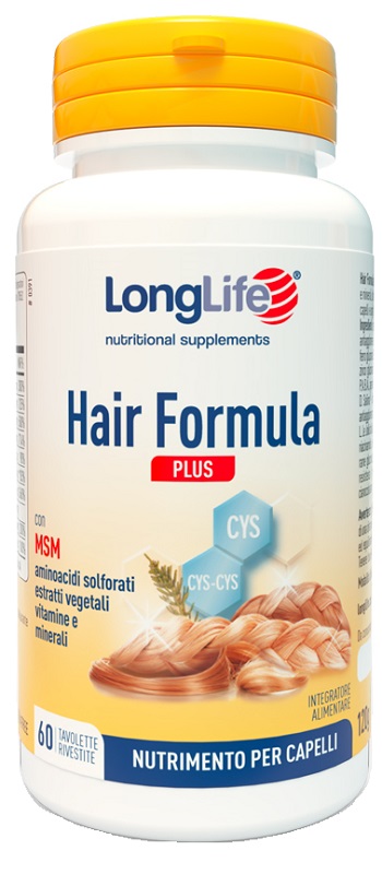 LONGLIFE HAIR FORMULA PLUS 60 TAVOLETTE - Farmacia Mortise