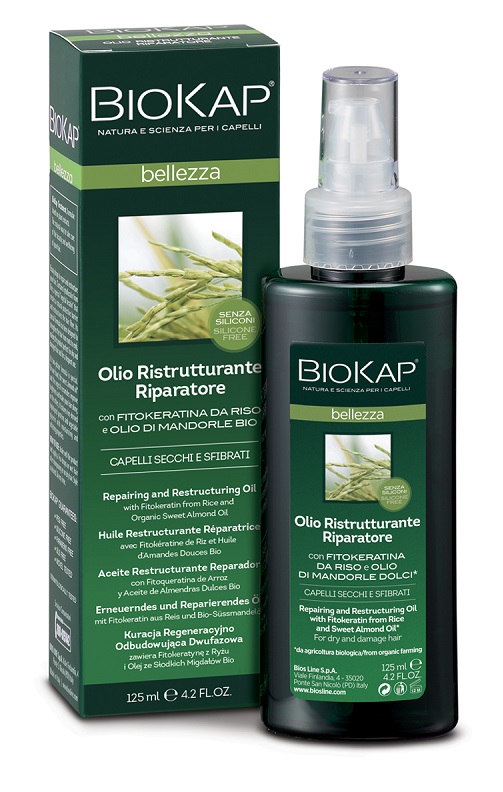 BIOKAP BELLEZZA OLIO RISTRUTTURANTE RIPARATORE 125 ML BIOSLINE - Farmacia Mortise